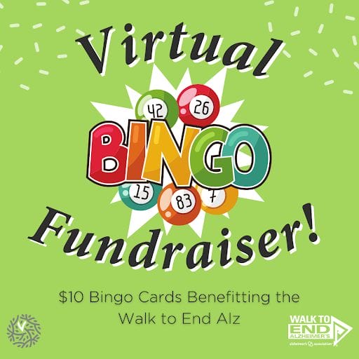 Virtual Bingo Fundraiser Infographic